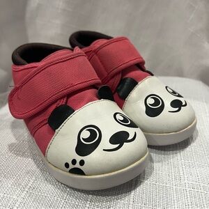 Ikiki Squeaky Toddler Shoes Princess Koemi Panda Bear Pink High Top Size 9